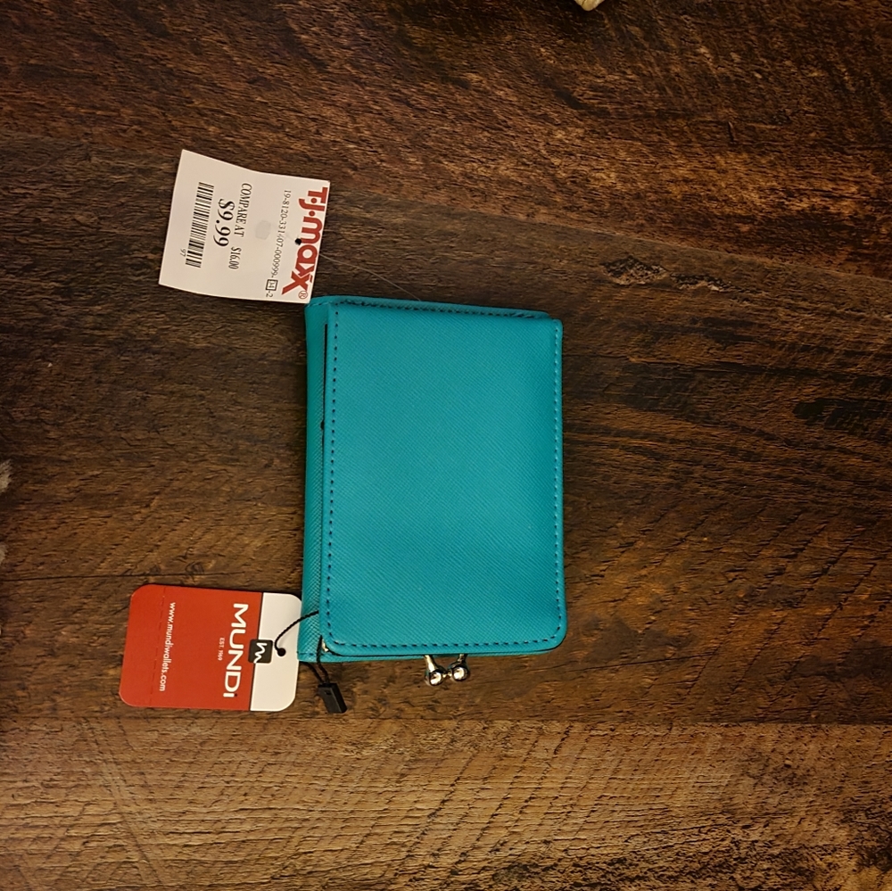 Turquoise wallet